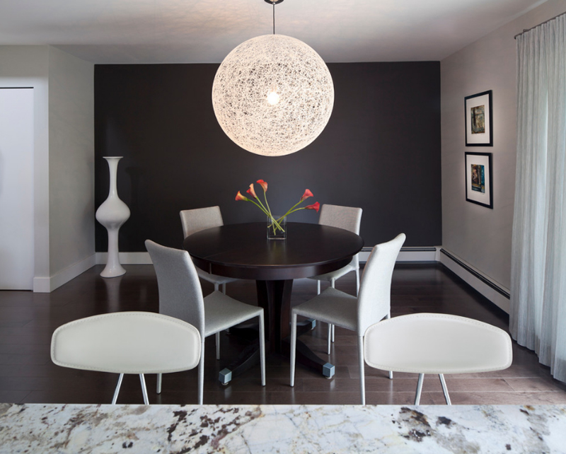 20 Beautiful Dining Rooms With Black Accent Walls Home Design Lover