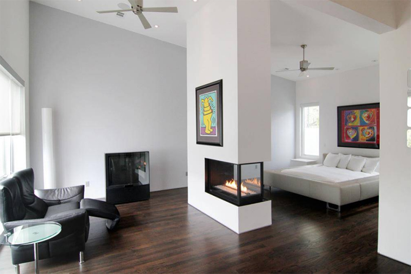 Double Sided Fireplace In The Bedroom Home Design Lover