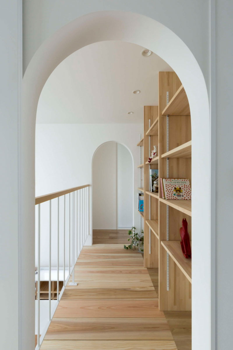 Arched Doorways Featured in this Modern Japanese Home | Home Design Lover