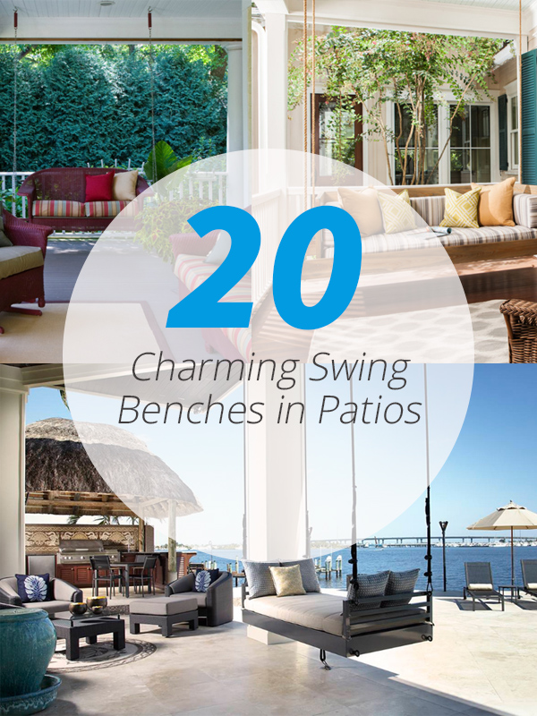 swing benches patio