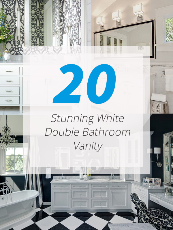 white double vanities