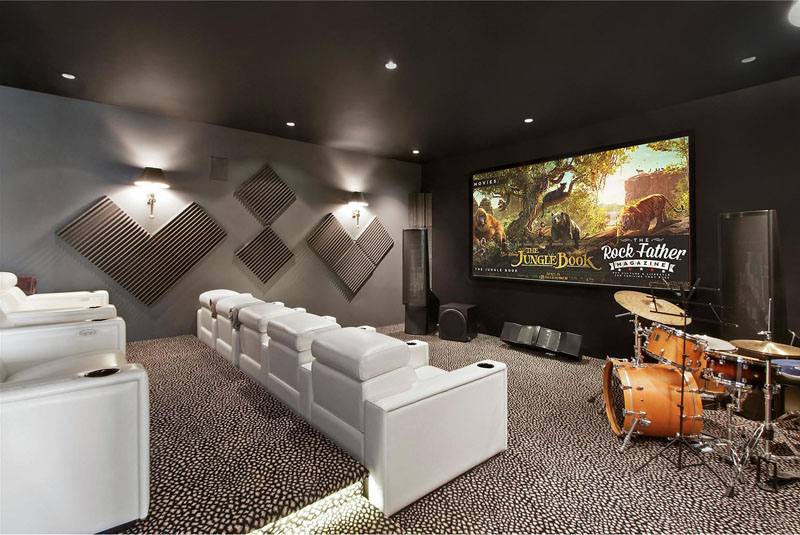 Hamptons Residence home theater