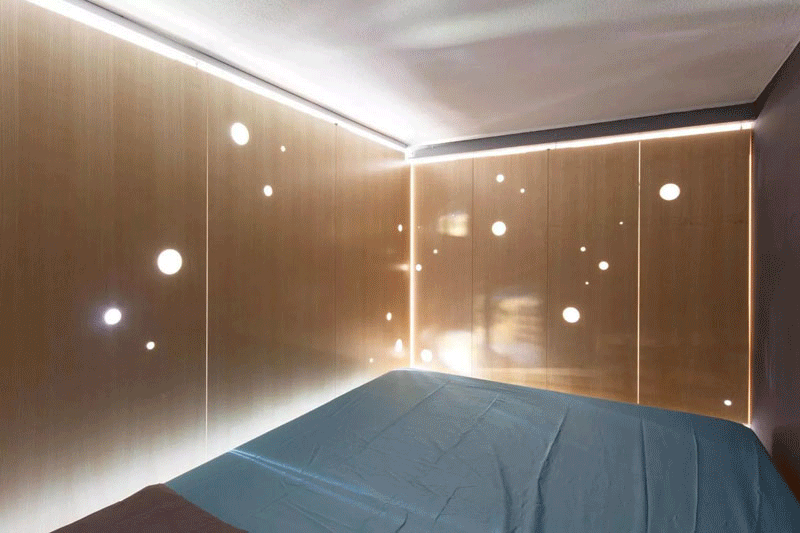 Small apartment bedroom