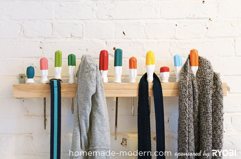 Screwdriver Coat Rack