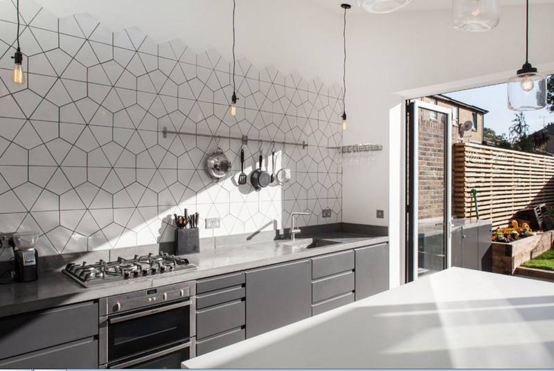 20 Geometric Backsplash Tiles In The Kitchen Home Design Lover