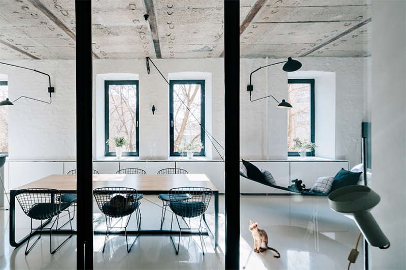 Black And White Apartment