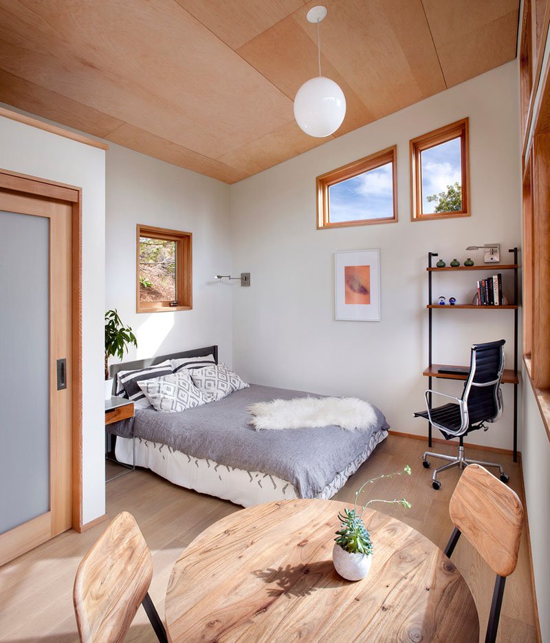 A Small Contemporary Guest House with Compact Living ...