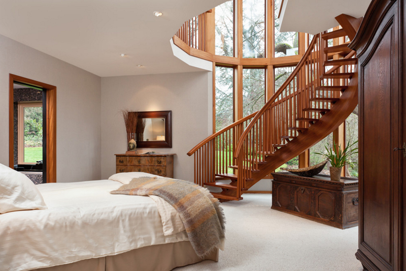 20 Beautiful Bedrooms with Stairs | Home Design Lover