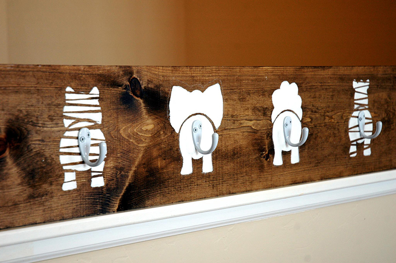 Animal Bums Coat Hook