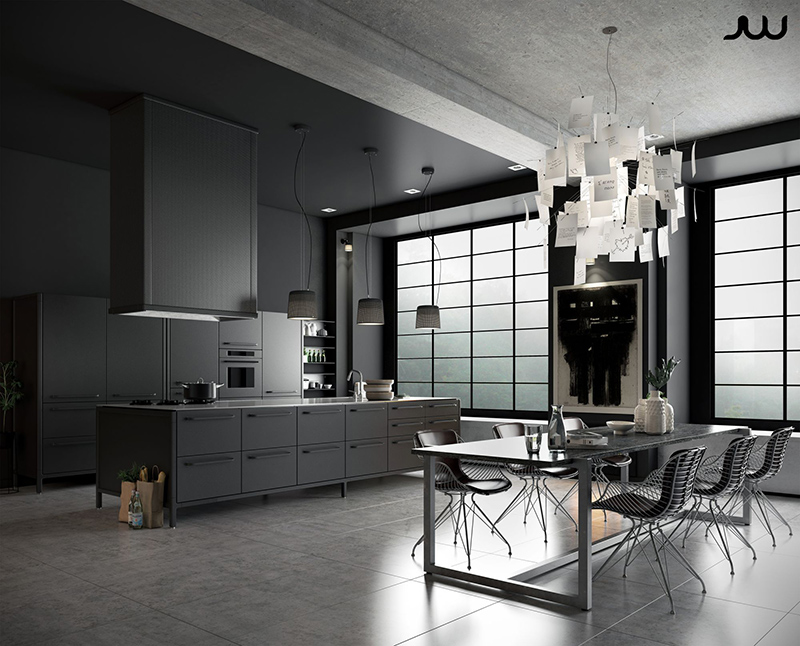 20 Masculine Kitchen Visualizations Featuring Sleek Manly Designs