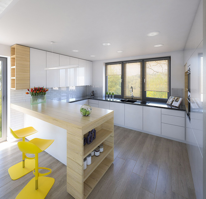 Kitchen - interior visualization
