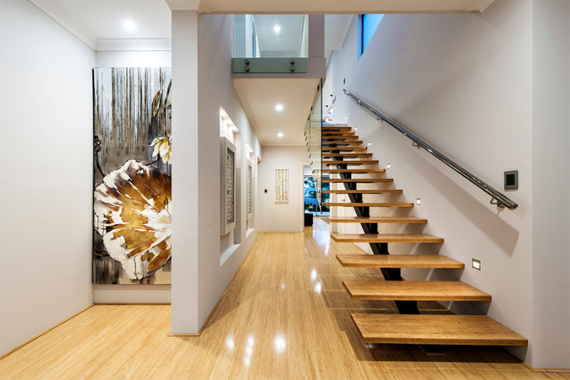 how kbc entry in Contemporary Glass and Staircase 20 Home Designs  Wood