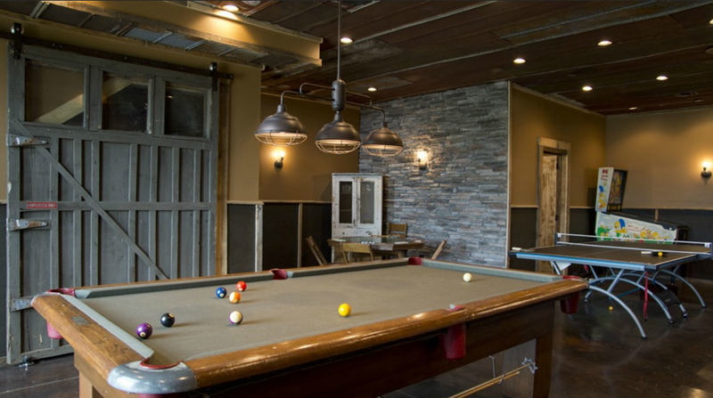 cabin pool table lights