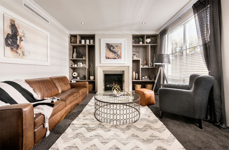 22 Gorgeous Brown and Gray Living Room Designs | Home ...