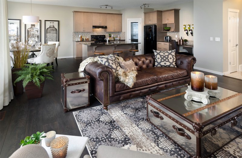 22 Gorgeous Brown and Gray Living Room Designs | Home Design Lover