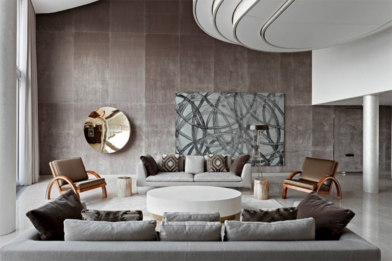 22 Gorgeous Brown  and Gray  Living  Room  Designs  Home 