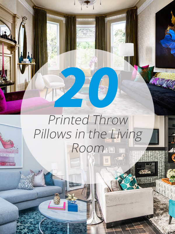 printed throw pillows