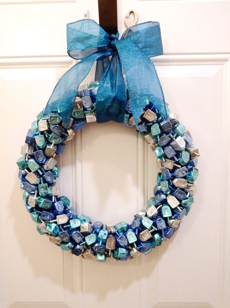 DIY Dreidel Wreath