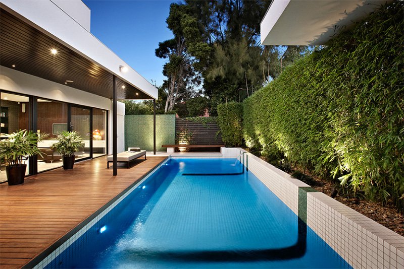 20 Modern Contemporary Rectangular Pools With Wooden Decking Home Design Lover