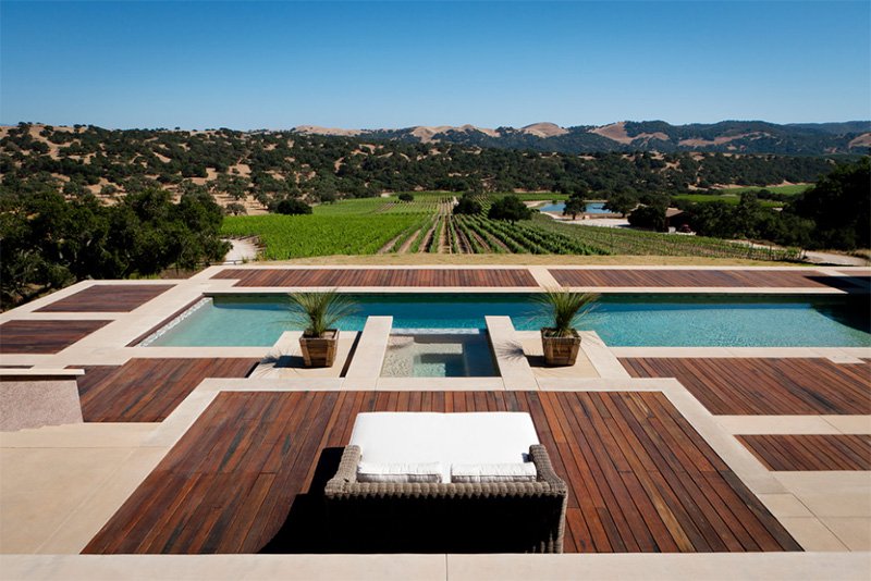 20 Modern Contemporary Rectangular Pools With Wooden Decking | Home