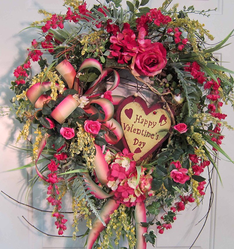 Valentine's Day Front Door Wreath
