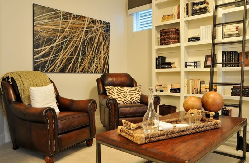 20 Brown Leather Chairs In Living Rooms | Home Design Lover