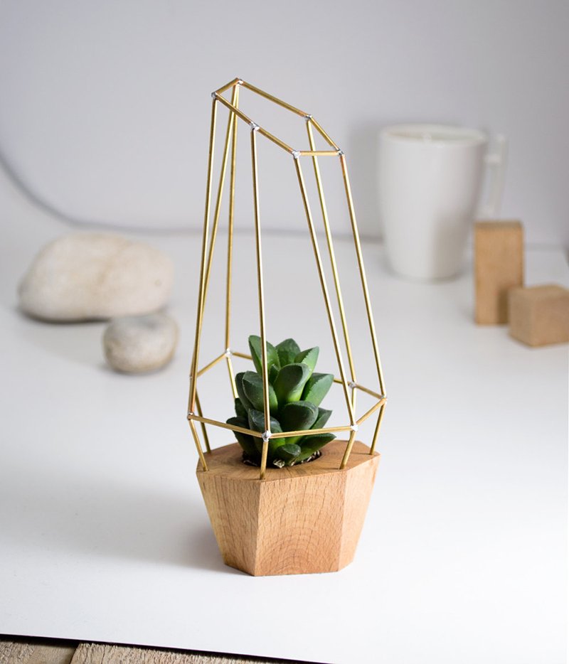 20 Simple, Geometric And Modern Wooden Planters To DIY ...