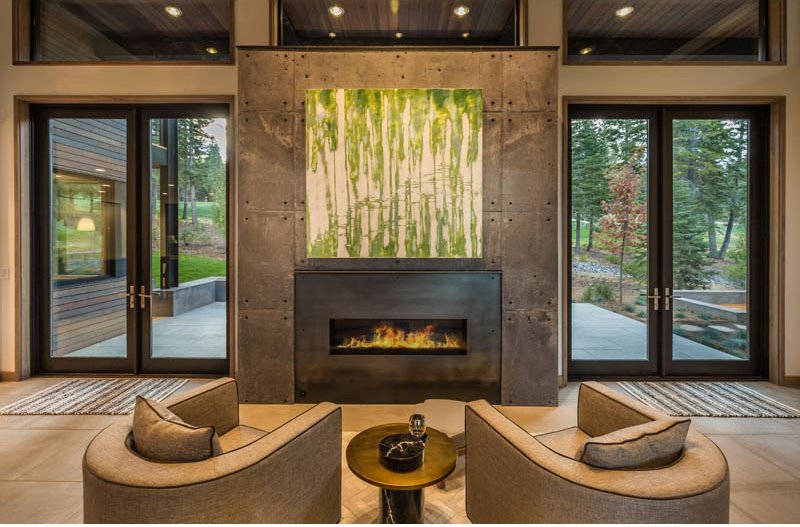 Sage Modern fireplace