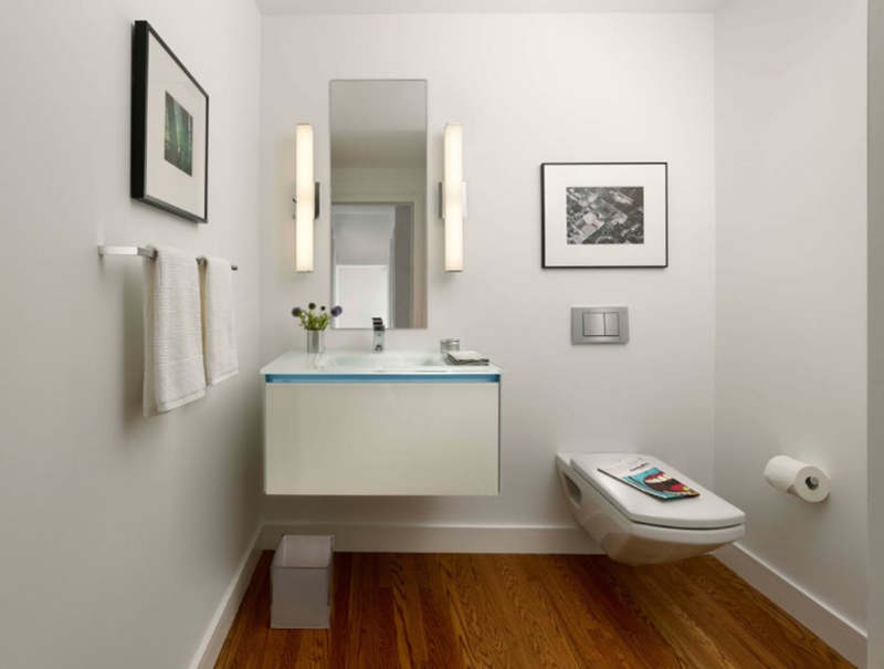 20 Modern Bathrooms With Wall-Mounted Toilets | Home Design Lover