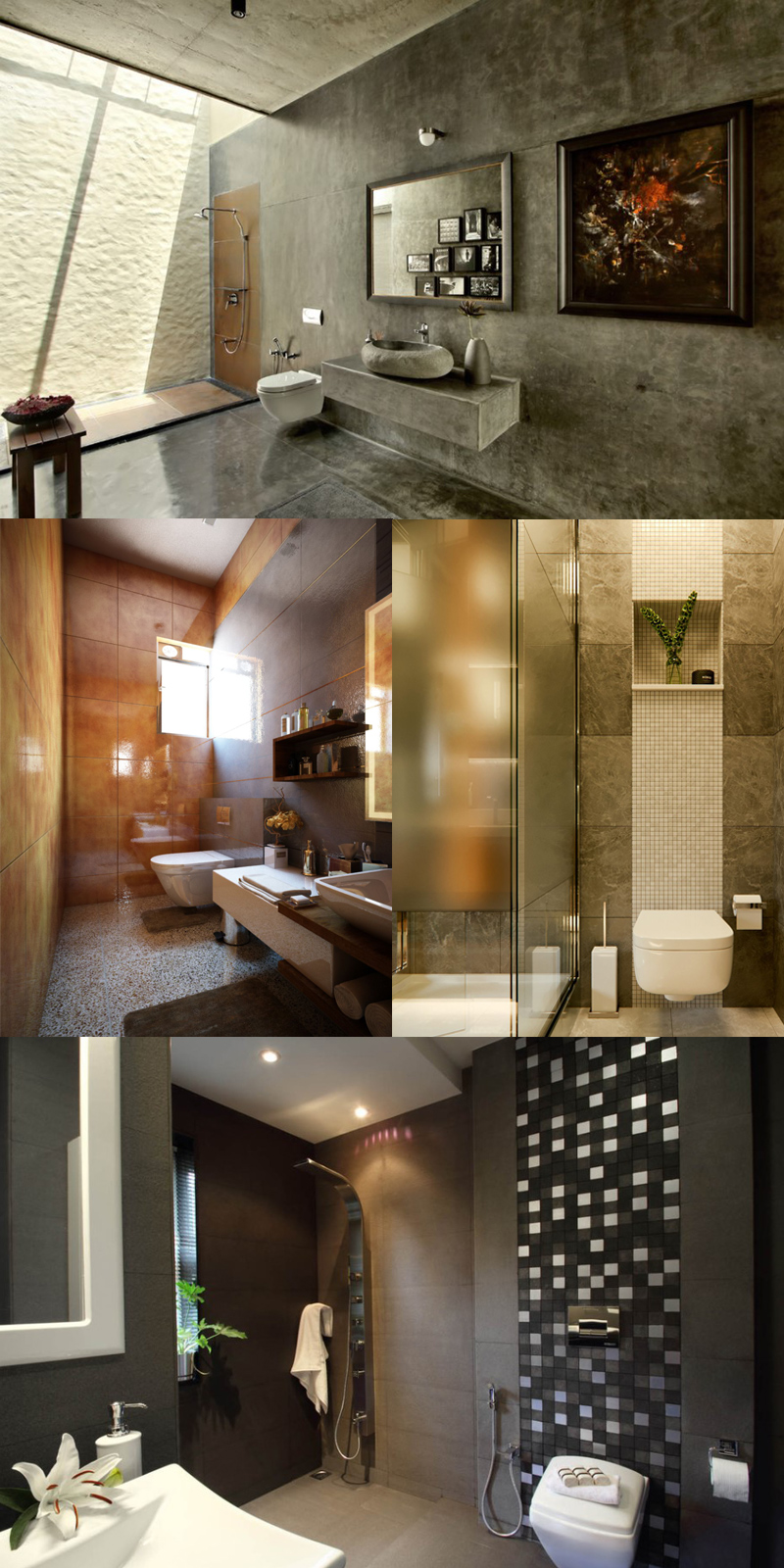 20 Modern Bathrooms With Wall-Mounted Toilets | Home Design Lover