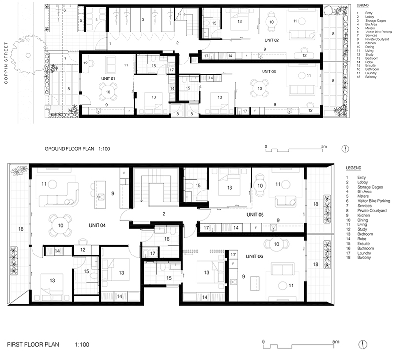 Coppin Street Apartments floor plan