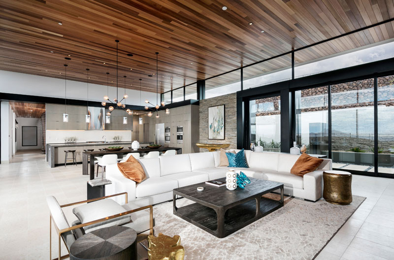 open floor-planned living room