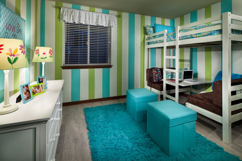 Vista Ridge Model Homes Girls Room