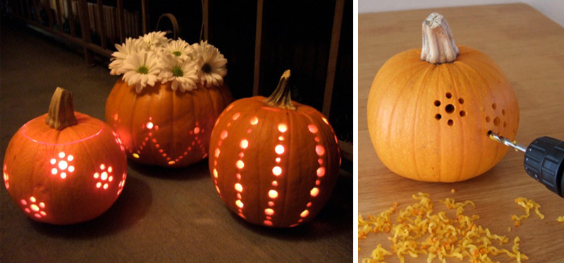 Pumpkin Carving With a Drill