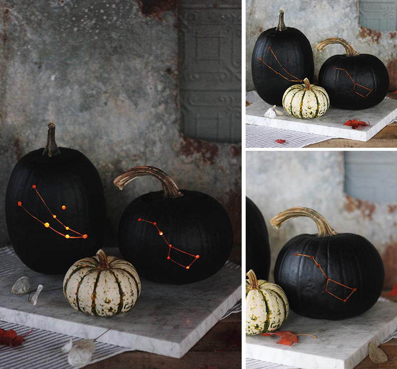 Constellation Carved Pumpkins