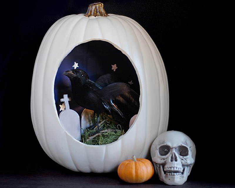 Diorama Carved Pumpkin