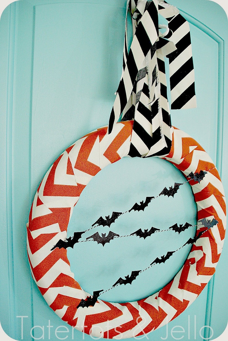 Chevron Fabric Wreath