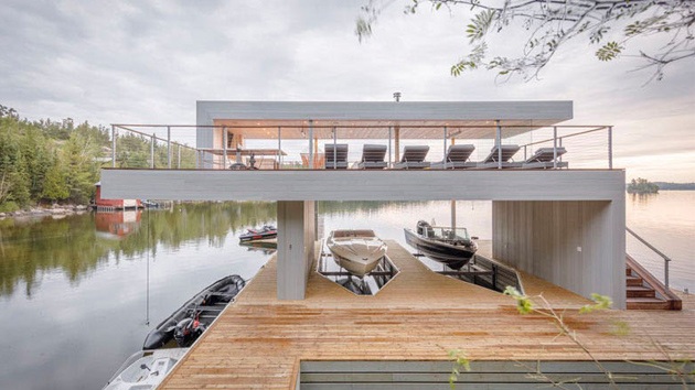 A Modern Boat House With Spectacular Vistas Home Design Lover