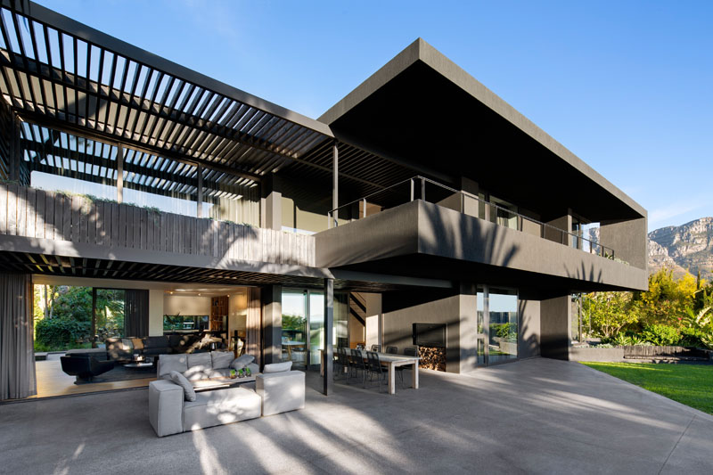 Dark Colors Are Used In This Modern Home In South Africa