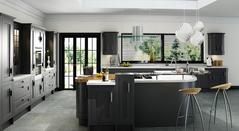 Grey inframe Kitchen