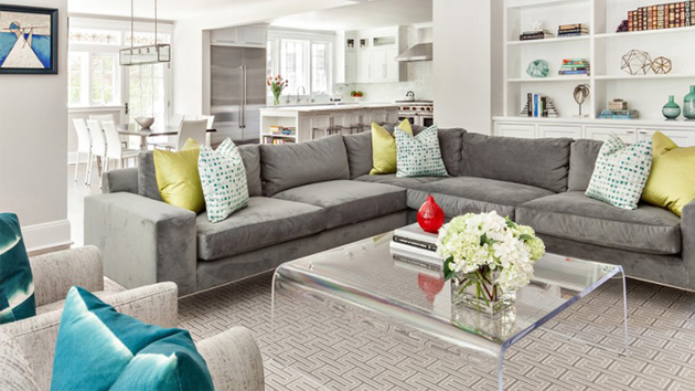 20 Gray L-Shaped Sofa for the Living Room