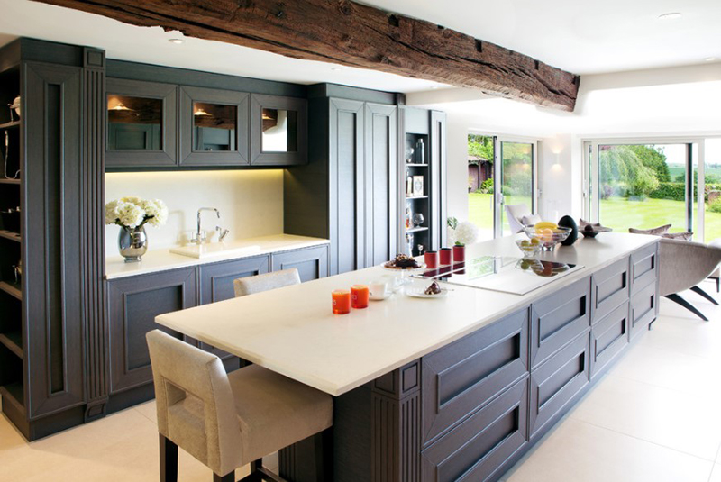 Dark Transitional Kitchen