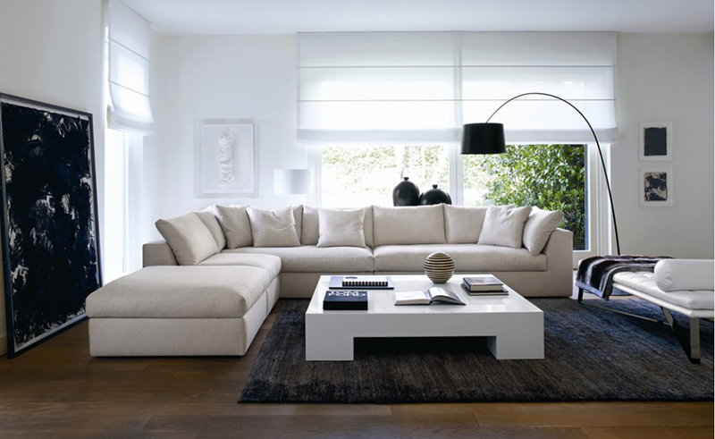 20 L Shaped White Sectional Sofa In Modern Living Rooms Home Design Lover