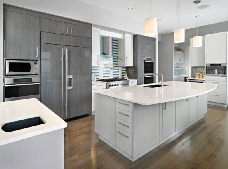 20 Remarkable White And Gray Kitchen Designs Home Design Lover