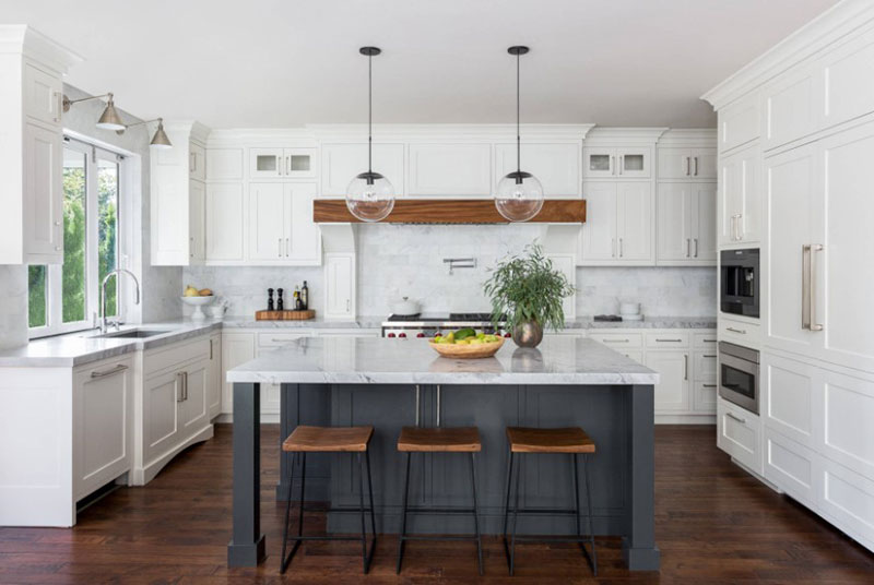 20 Remarkable White And Gray Kitchen Designs Home Design Lover