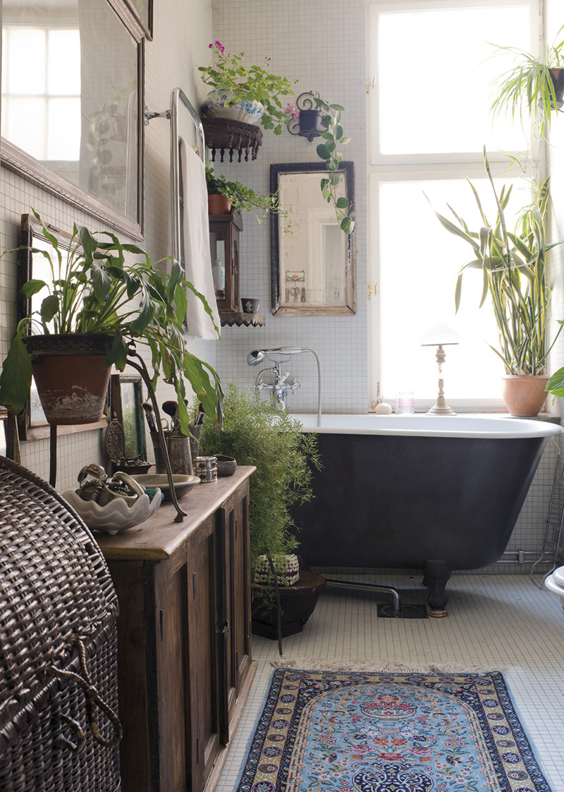 Modern Bohemian Bathroom Ideas for Small Space