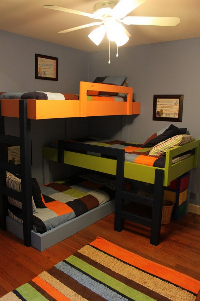 triple trundle bed