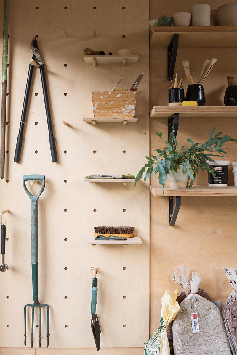 Pottery Shed wall