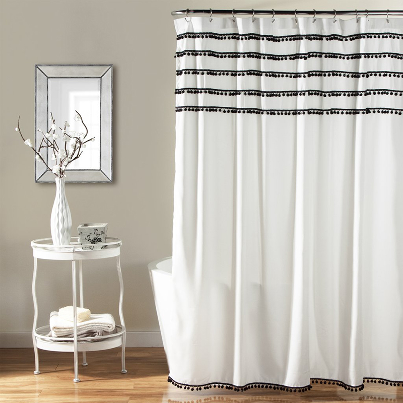 Aria Pom Pom Shower Curtain