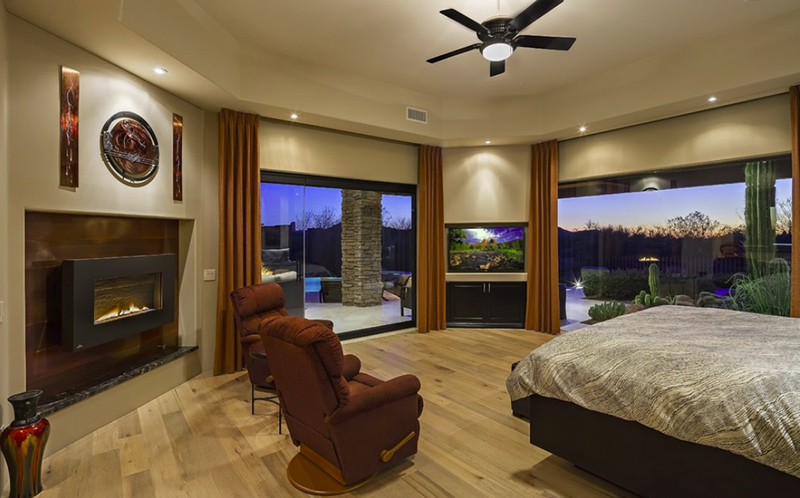 master bedroom with recliner